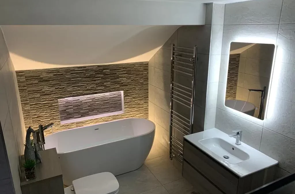 Luxury bathroom designed by a bathroom designer from Bayliss Bathrooms